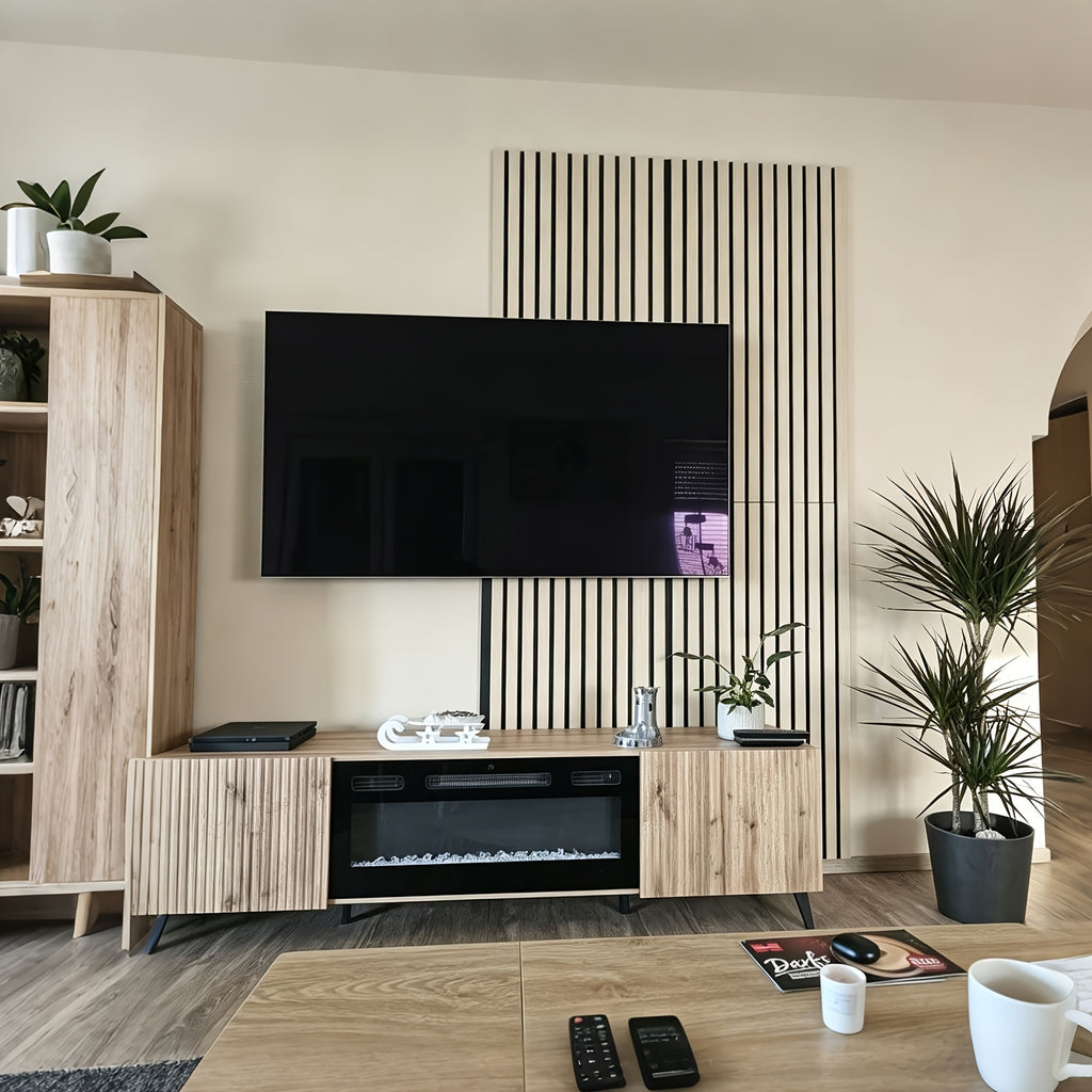 Akustikpaneele, Weiße Eiche für Homeoffice – Detailansicht 14