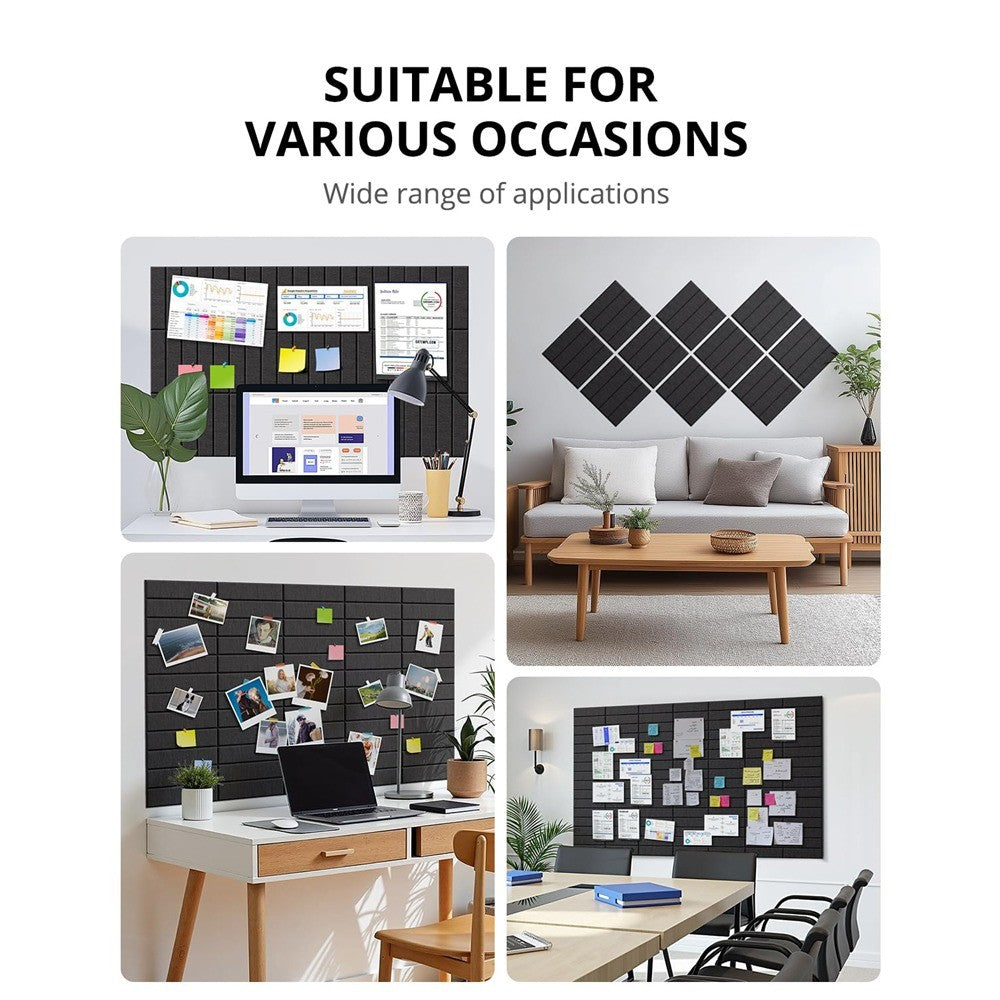 Akustikplatten, Schwarz für Büro und Homeoffice – Detailansicht 8