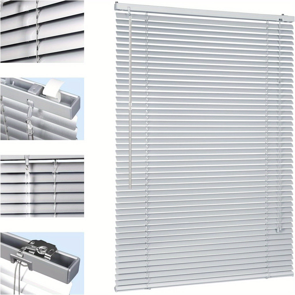 Aluminium-Jalousie, Schwarz für Sichtschutz und Fenster – Hauptansicht