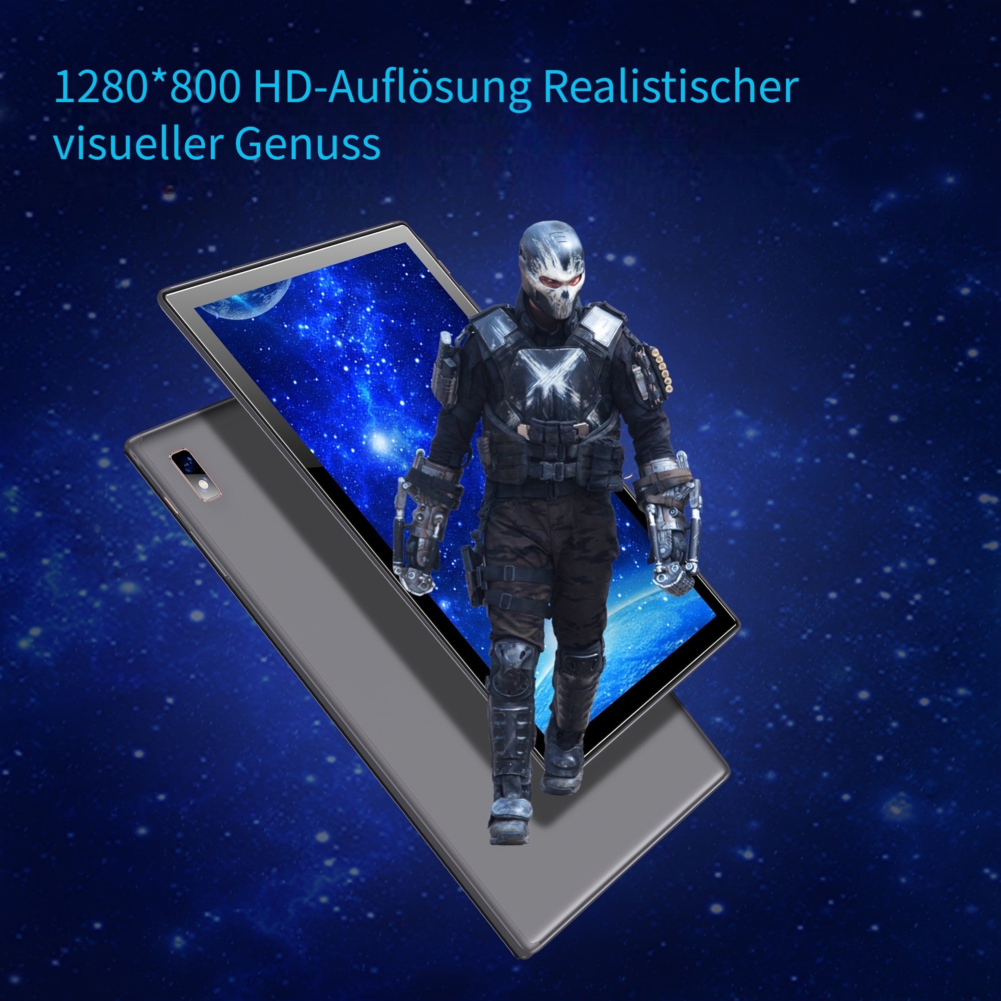 Android-Tablet, Grau für Alltag und Zuhause – Detailansicht 6