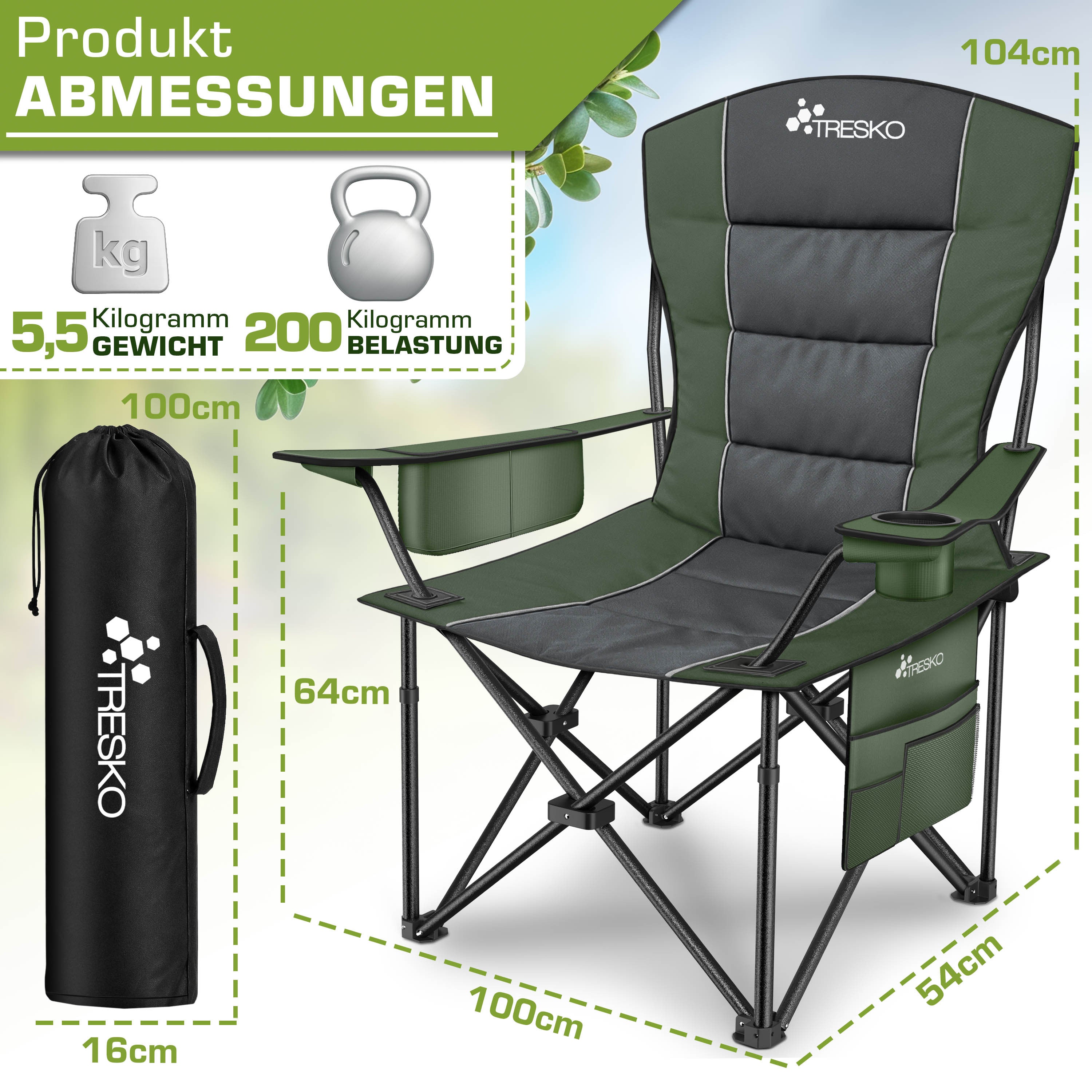 Angelstuhl, faltbar für Wohnen und Sitzen – Detailansicht 9