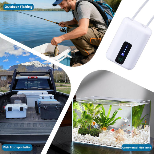 Aquarium-Luftpumpe, 2 x 1,5 für Angeln und Haustiere – Detailansicht 2