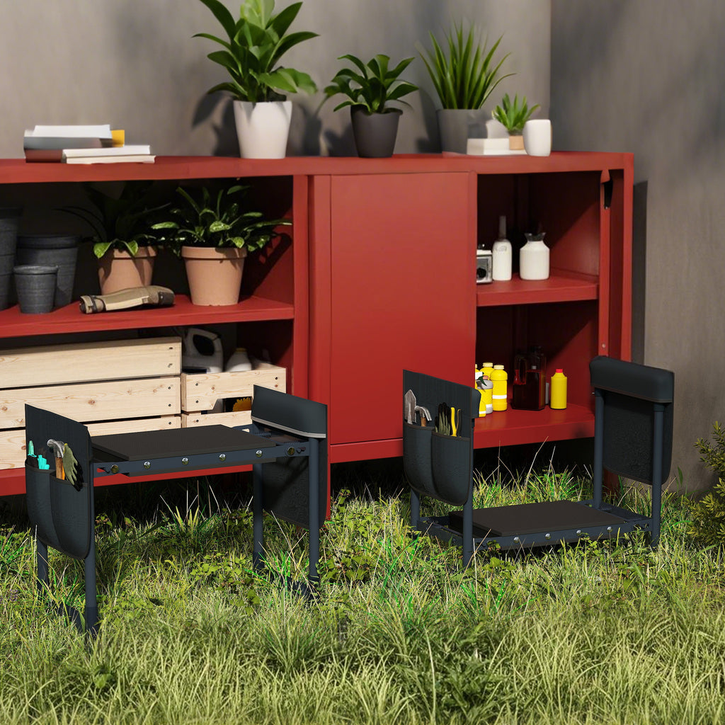 Arbeits-Hocker Gartenhocker Klappbarer, 150kg für Garten und Terrasse – Detailansicht 2