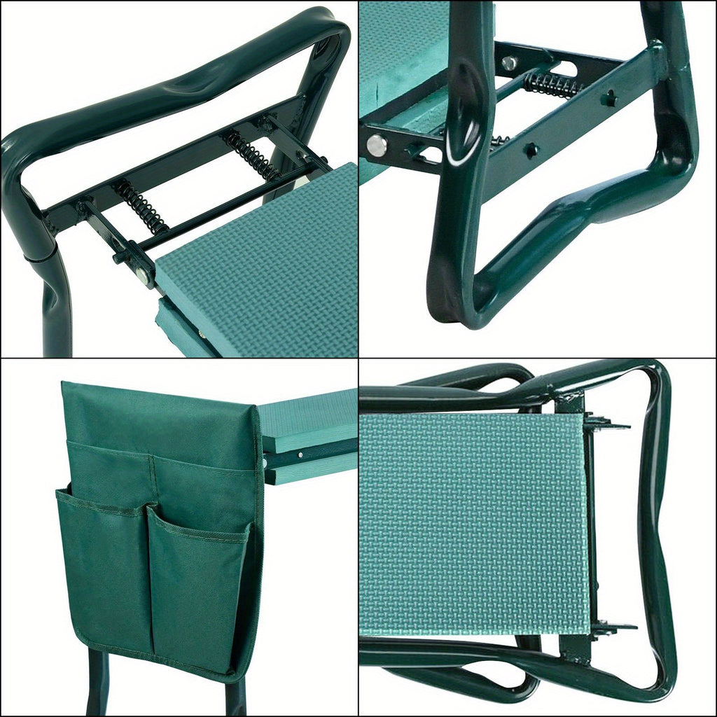 Arbeits-Hocker Gartenhocker Klappbarer, 150kg für Garten und Terrasse – Detailansicht 10
