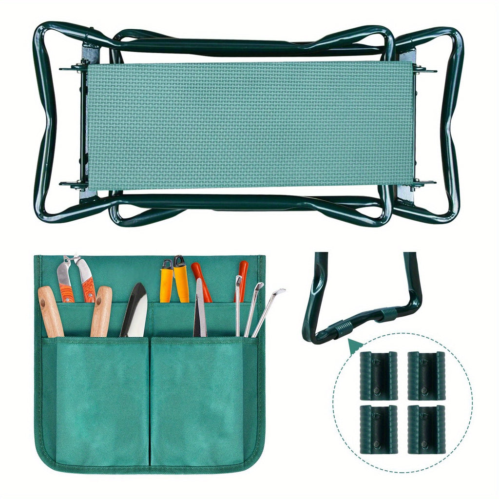 Arbeits-Hocker Gartenhocker Klappbarer, 150kg für Garten und Terrasse – Detailansicht 11
