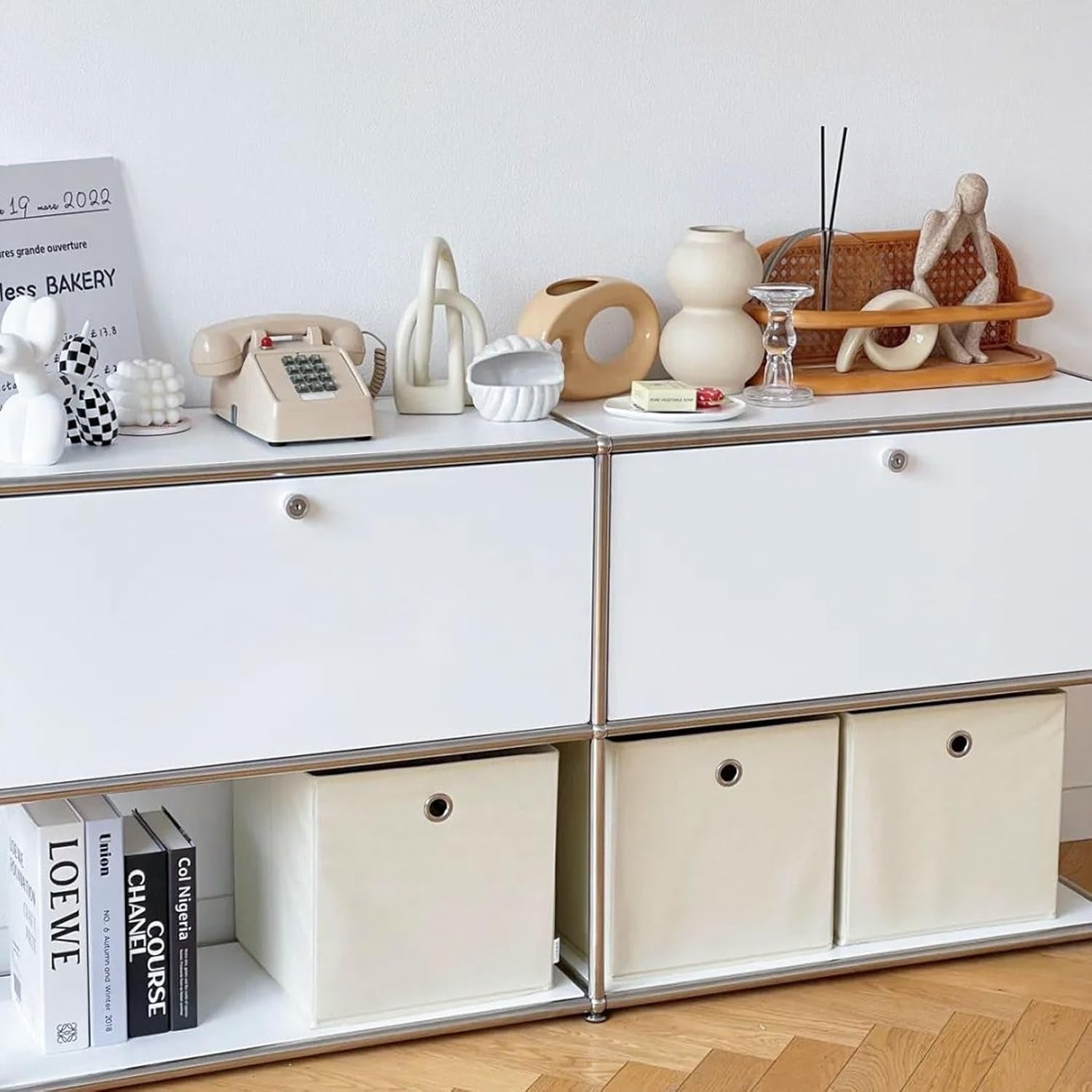 Aufbewahrungsboxen, 8er-Pack für Regale und Raumteiler – Detailansicht 2