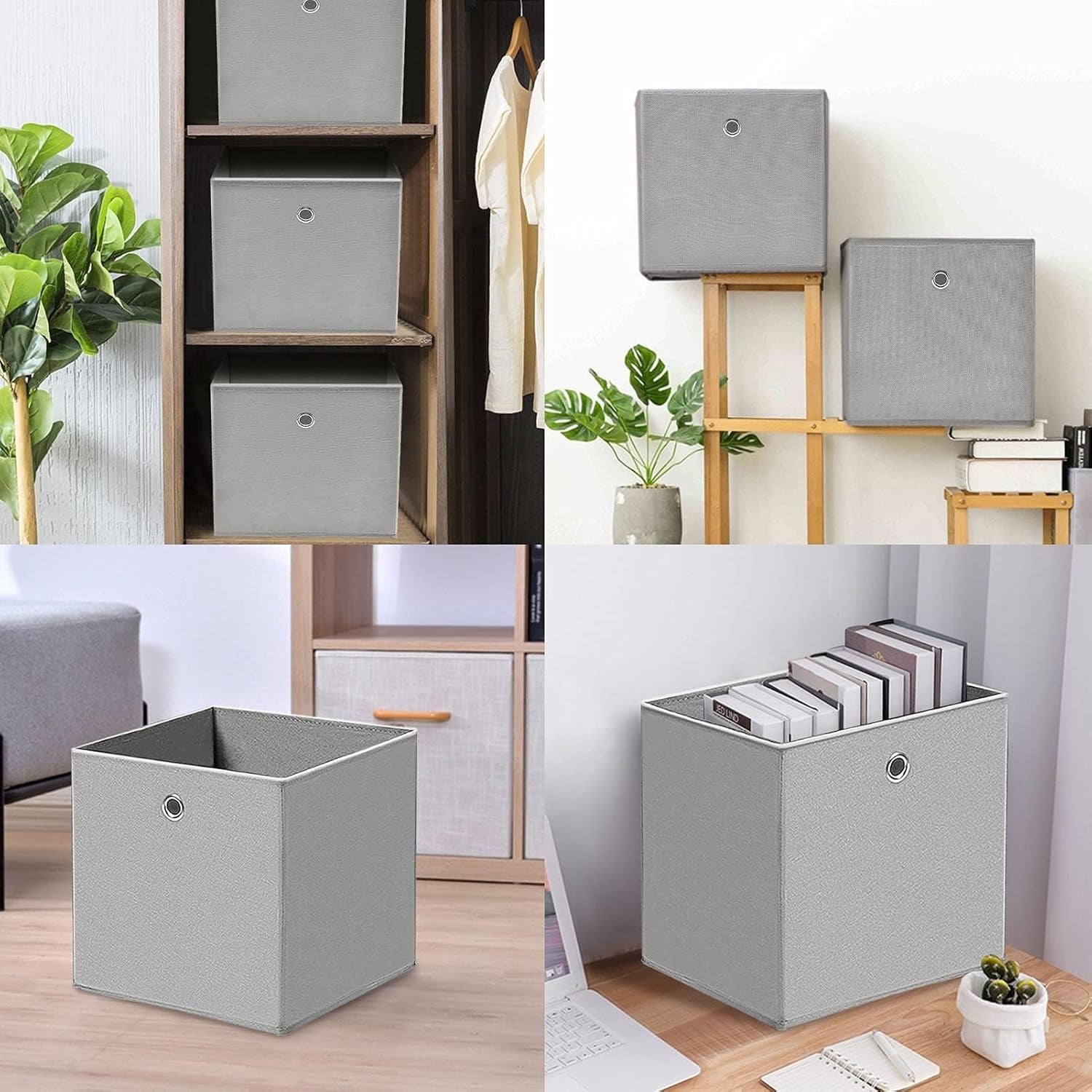 Aufbewahrungsboxen, 8er-Pack für Regale und Raumteiler – Detailansicht 9