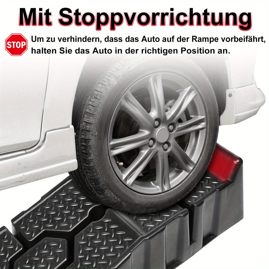 Auto-Auffahrrampe, Kunststoff für Fahrzeug und unterwegs – Detailansicht 4