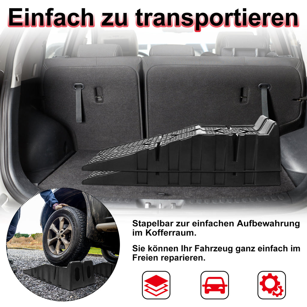 Auto-Auffahrrampe, Kunststoff für Fahrzeug und unterwegs – Detailansicht 6