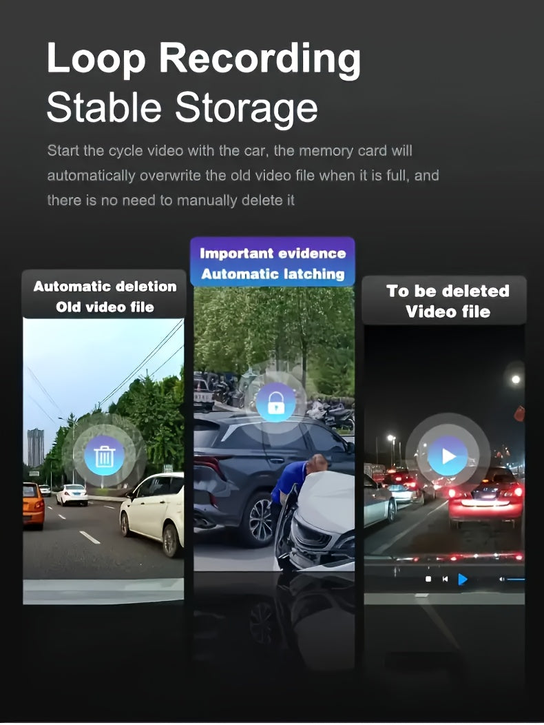 Auto Dashcam, 360° drehbar für Fahrzeug und unterwegs – Detailansicht 2
