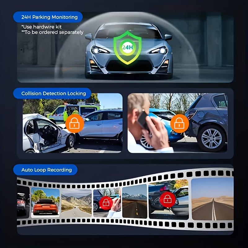 Auto Dashcam, 360° drehbar für Fahrzeug und unterwegs – Detailansicht 19