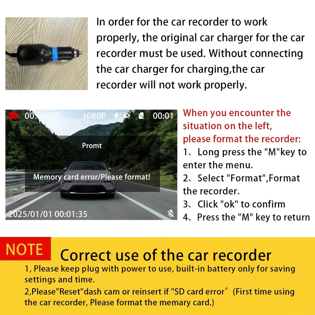 Auto Dashcam, 360° drehbar für Fahrzeug und unterwegs – Detailansicht 22