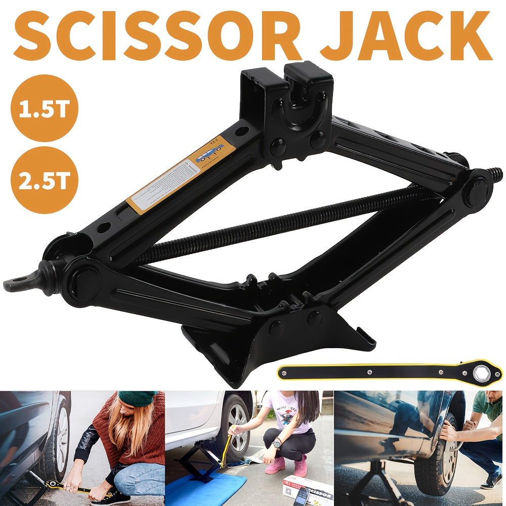Auto-Scherenwagenheber, 39 cm für Pannenhilfe und Radwechsel – Detailansicht 2