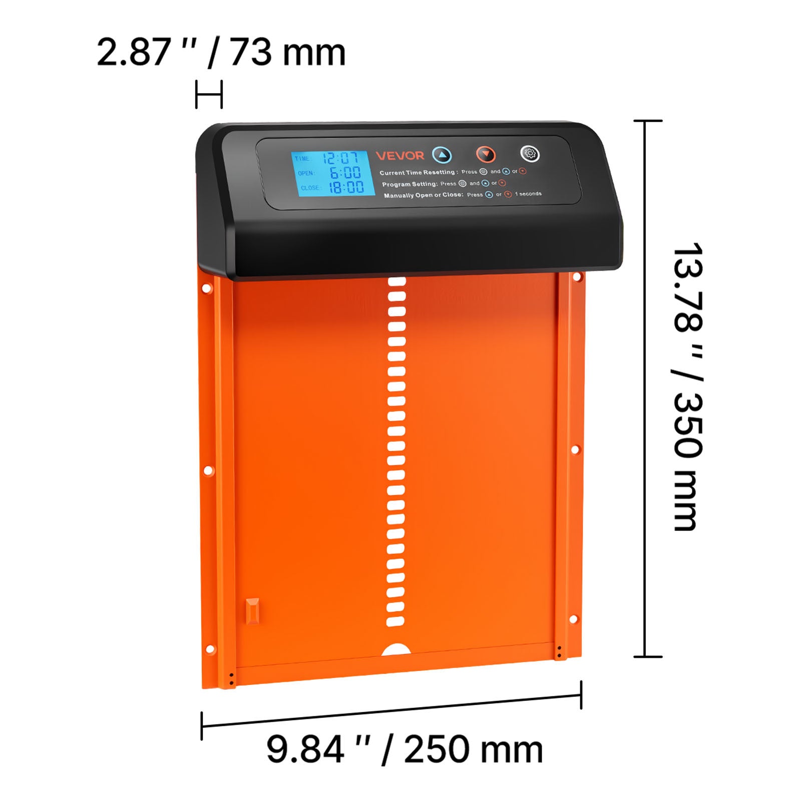 Automatische Hühnerstalltür, Orange für Fahrzeug und unterwegs – Detailansicht 4