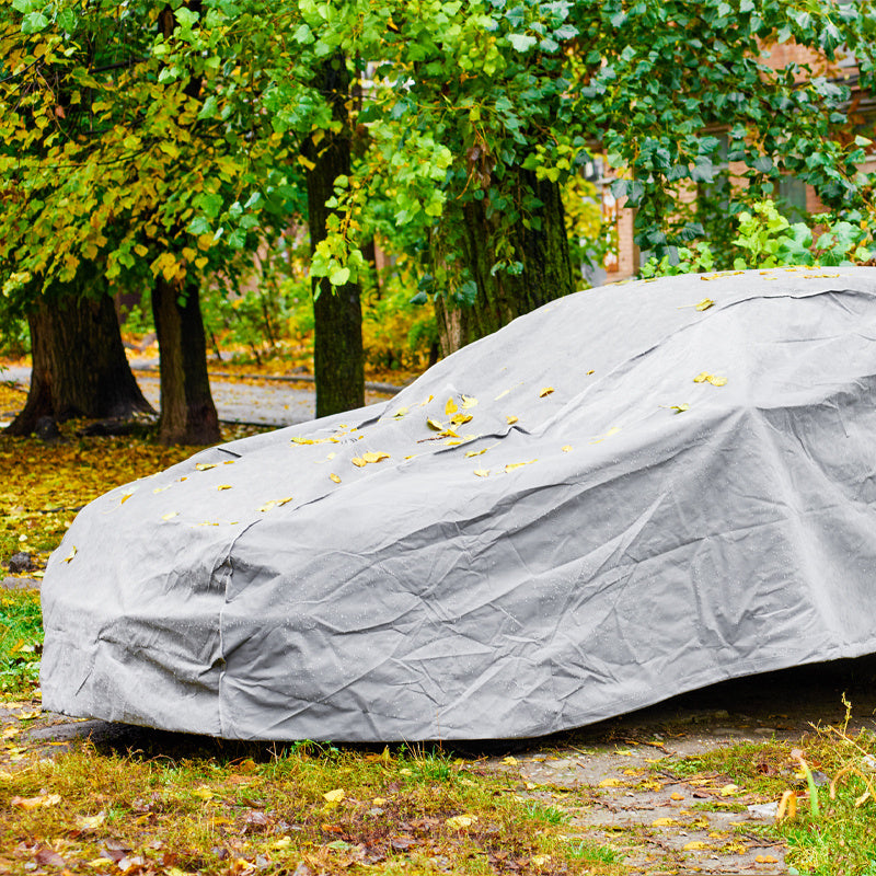 Autoschutzabdeckung RETOO DriveTech, Grau für Fahrzeug und unterwegs – Detailansicht 8