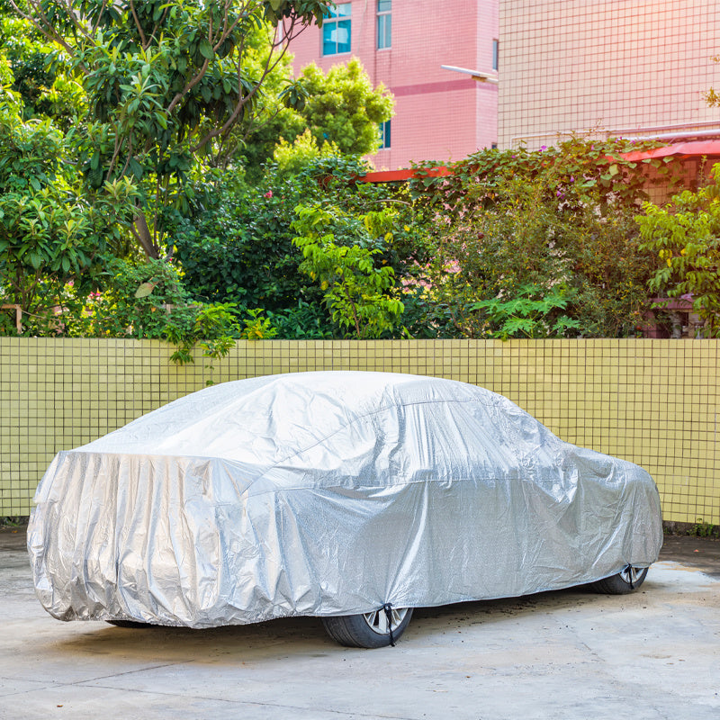 Autoschutzabdeckung RETOO DriveTech, Grau für Fahrzeug und unterwegs – Detailansicht 15