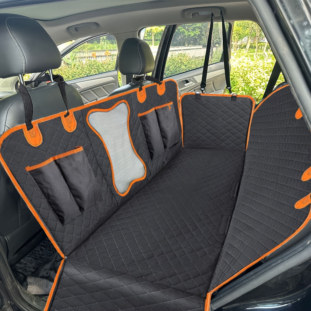 Autoschutzauflagen für Haustiere, Stil 2 Knochenstil für Camping und Reisen – Detailansicht 6