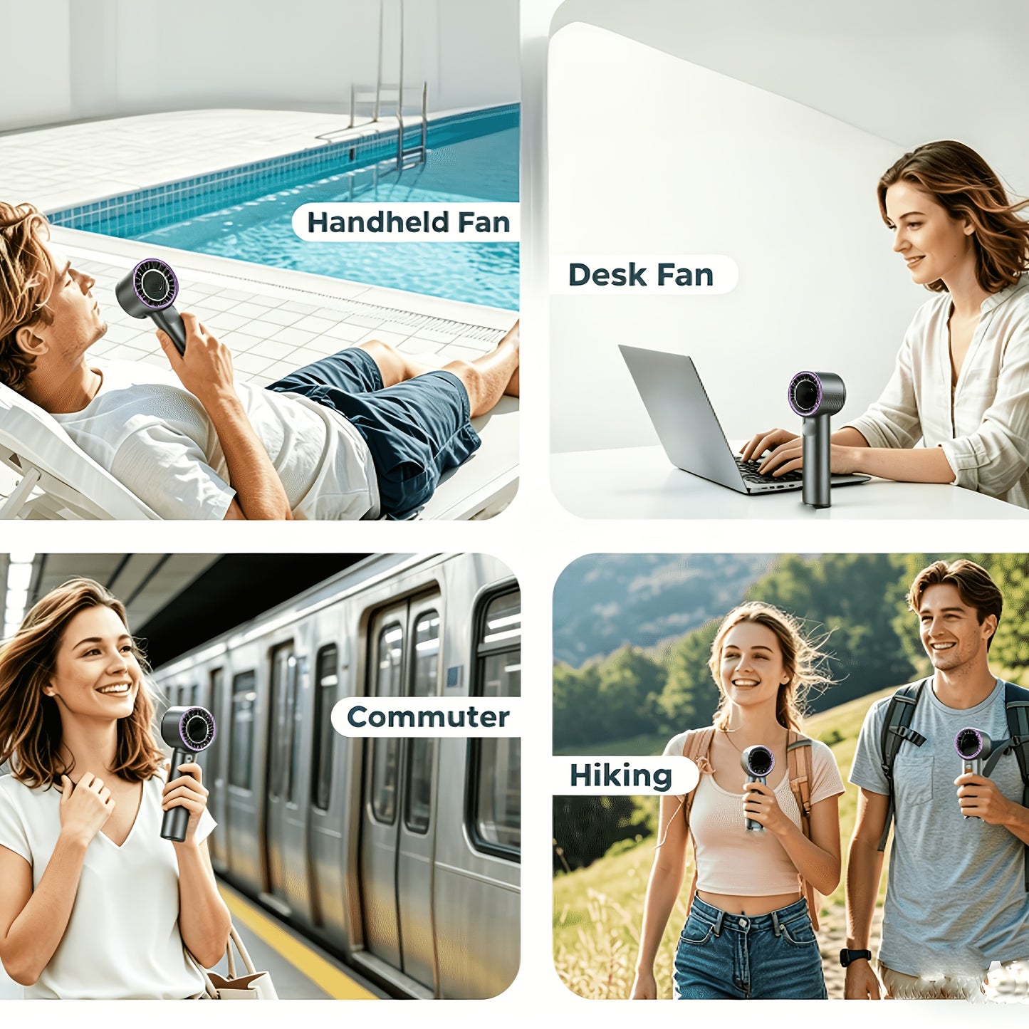 2026 Kühlender Handventilator: USB Wiederaufladbar und Leise wie ein Flügel, dieses tragbare Gerät verfügt über ein Nacken-Hänge-Design mit Halbleiter-betriebener "Eis-Kompress"-Kühlung, Timer-Funktion, was es zu einem unverzichtbaren Sommer-Gadget macht