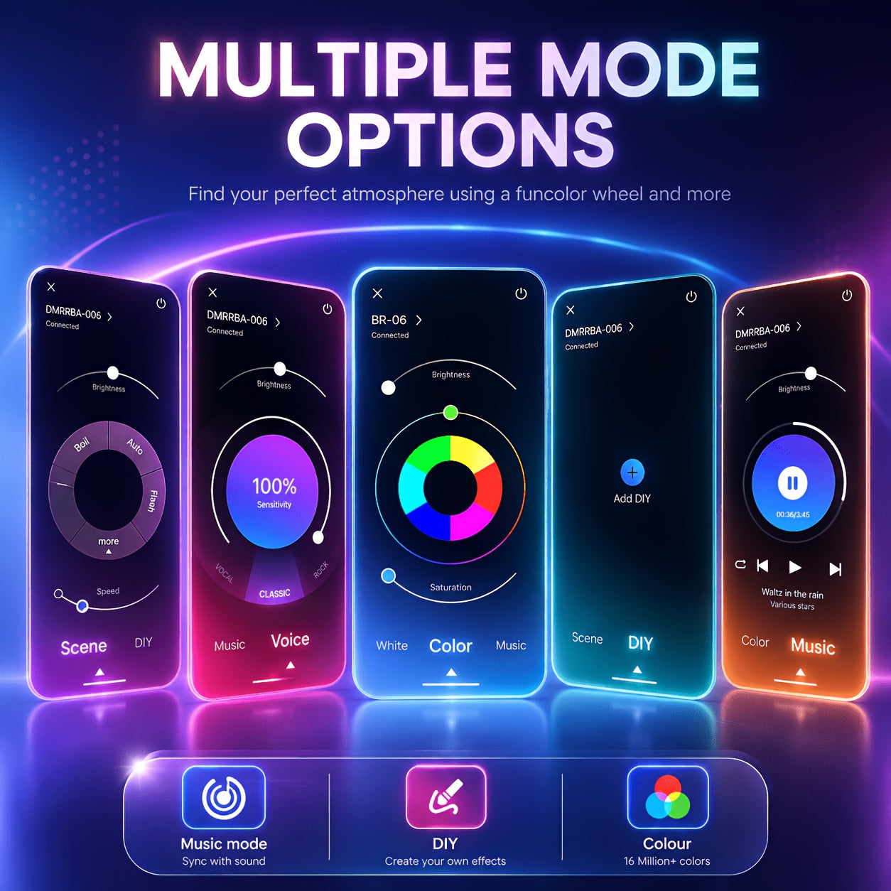 5M/10M/20M RGB Neon Lichtleiste mit Farbeinstellung über App, Fernbedienung, Timer-Einstellung, flexibel und zuschneidbar, und Musik-Rhythmus-Modus, perfekt für Bühnenbeleuchtung, Dekoration, Geschenk