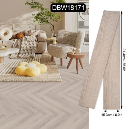 36 Stück PVC-Bodenbeläge, selbstklebende Fliesen, Vinyl-Bodenbelag, wasserdicht, rutschfest, optionaler Verbundboden, geeignet für Küchen, Wohnzimmer  Badezimmer