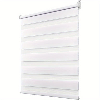 Sekey Doppelrollos ohne Bohren, Klemmfix-Montagesystem, doppellagiges Design, verstellbarer Verdunkelungs-  Lichtdurchlässigkeitsgrad, geeignet für Wohnzimmer, Schlafzimmer  Büros, einfach zu installieren, kein Werkzeug erforderlich