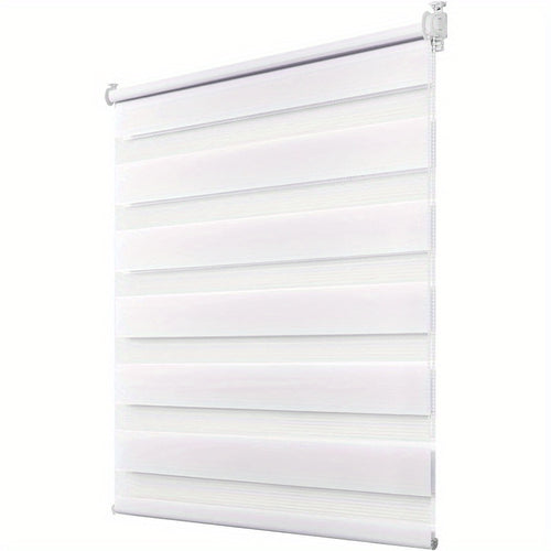 Sekey Doppelrollos ohne Bohren, Klemmfix-Montagesystem, doppellagiges Design, verstellbarer Verdunkelungs-  Lichtdurchlässigkeitsgrad, geeignet für Wohnzimmer, Schlafzimmer  Büros, einfach zu installieren, kein Werkzeug erforderlich