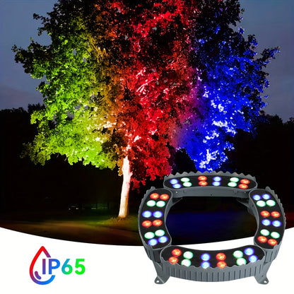 1/4/6/10/12er-Pack LED Ring Baumbeleuchtung, Außenbeleuchtung, Landschaftsbeleuchtung, Hochspannungswicklung (Nicht-Solar), 12W Ring LED Baumleuchte, IP65 Boden-Landschaftsleuchte, Rasenleuchte, Europäischer Standard Ohne Stecker, Ring Fliesen Außenmontag