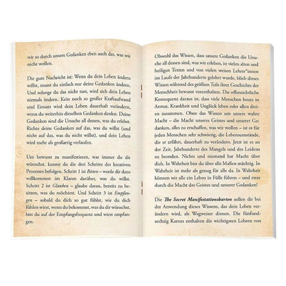 The Secret Manifestationskarten - Taschenbuch - Deutsche Erstausgabe das Kartendeck zum Weltbestseller, 65 Karten mit Goldschnitt inkl. Anleitungsbuch - Rhonda Byrne - 16 S. - Deutsch - 2024 - Knaur MensSana - EAN 9783426448991