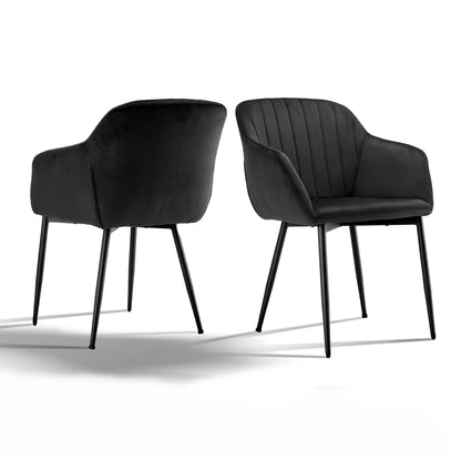 Elegante Esszimmerstühle mit Armlehnen  Lordosenstütze für Wohnzimmer, Küche  Schlafzimmer, hoher Komfort – erhältlich in Sets zu 2, 4 oder 6