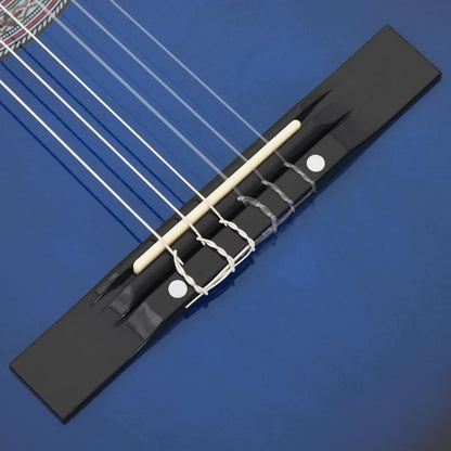 vidaXL Westerngitarre Cutaway mit 6 Saiten Blau-Schattiert 38" Western Akustikgitarre Gitarre Konzertgitarre Saiteninstrument Musikinstrument