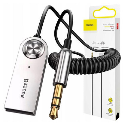 Bluetooth 5.0 Audio-Adapter Baseus USB auf AUX, drahtlose Audioverbindung, schwarz, hochwertig, kompatibel mit den meisten Geräten