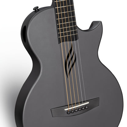 Enya Nova Go Carbonfaser Akustikgitarre 1/2 Größe für Erwachsene & Anfänger - Komplettes Starter-Set mit Gigbag, Gurt, Saiten & Tuch | Reisefreundliche Gitarre ideal zum Lernen, Üben & für Auftritte unterwegs
