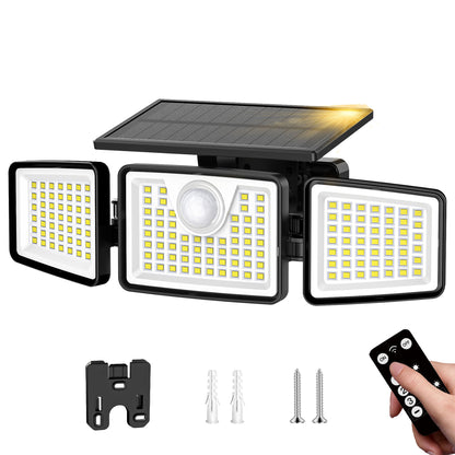 2/1 Stk. Solar-Außenleuchten, 156 LED superhell mit Bewegungssensor, 270° Weitwinkel-Solarstrahler für den Garten, 3 Modi, Solar-Außenleuchten mit Bewegungssensor, Solar-Sensorleuchten für den Außenbereich, Solar-Außenleuchten, Gartenbeleuchtung