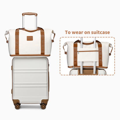 13/20/24/28 Zoll KONO Koffer Set 6-teilig Camping Hartschalenkoffer ABS Trolley Handgepäck Koffer Gepäcksets Reisekoffer mit Rädern und TSA-Schloss, mit Reisetasche und Kulturtasche Koffer Set Black Friday Thanksgiving Day Weihnachtsgeschenk