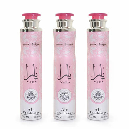 Lattafa Yara Air Freshener Spray 3x 300ml Raumspray