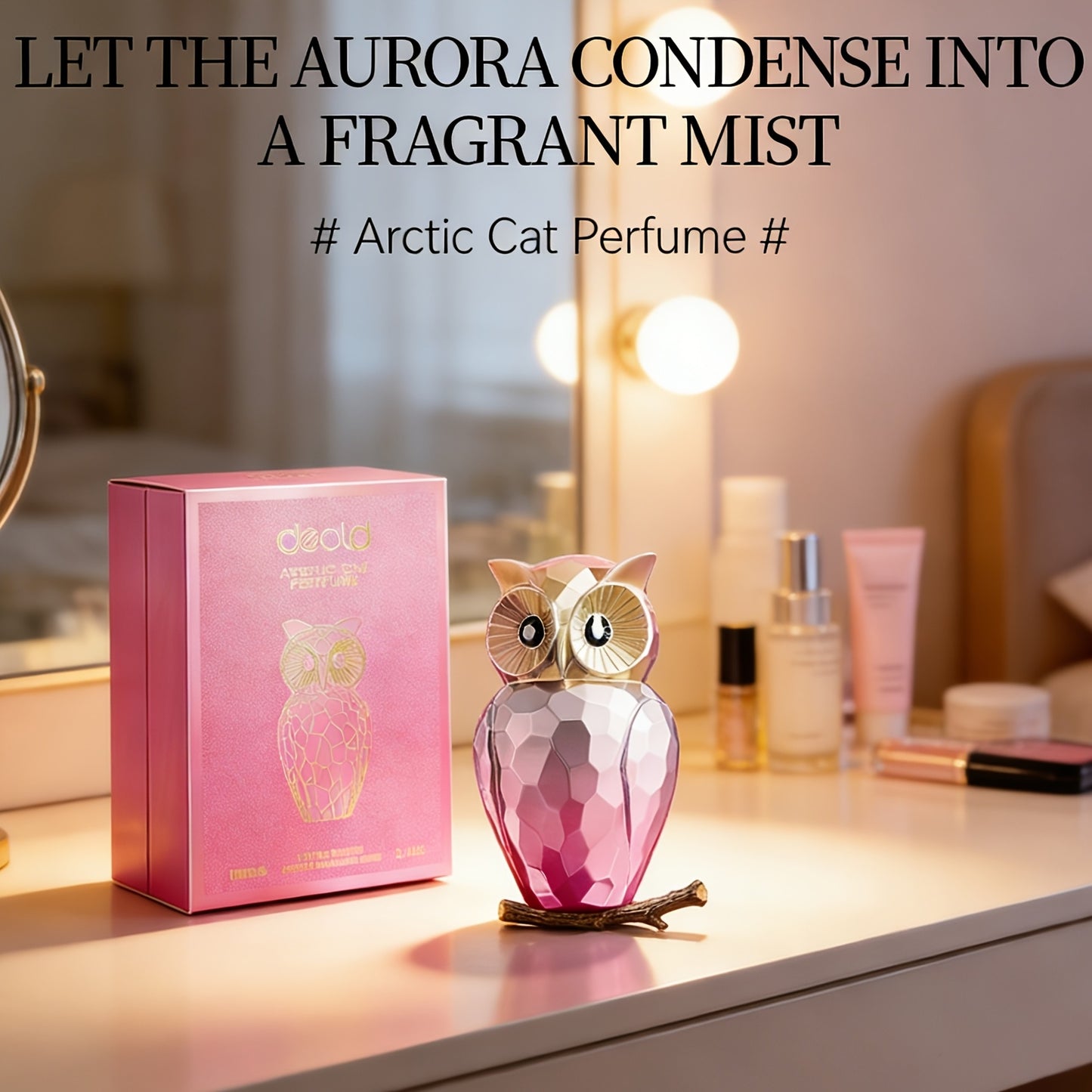 100ML/3.4FL.OZ Pink Dream Parfüm, einzigartige Form, frische blumige und holzige Basisnoten, langanhaltender Duft, geeignet für den persönlichen Gebrauch und als Geschenk zum Feiern von Feiertagen/Erstem Einzug, Luxus-Haarparfüm