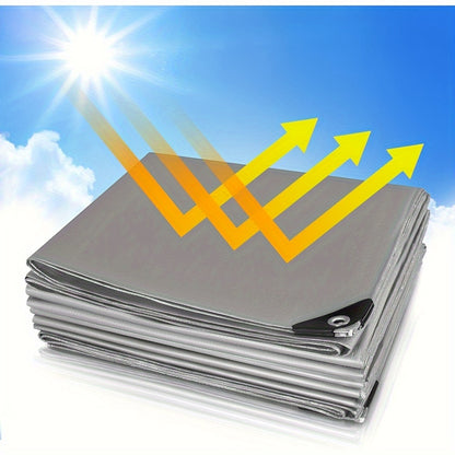 1 Stk. Schutzhülle, Garten Villa Sonnenschutz Canvas, Outdoor Lagerung, Reißfest, UV-beständig, Abriebfest & Sonnenbeständig, Verstärkte Kanten, Möbel, Grill, Pool, 180G/M²