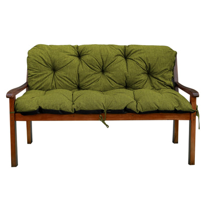 Gartenbankauflage Bankauflage Sitzkissen Rückenkissen, für 1/2/3 Personen, Polsterauflage mit Bändern, für Indoor/Outdoor, Bankkissen für Sitzbank v2