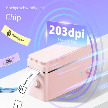 P31B Etikettendrucker mit Band, tragbarer drahtloser Anschluss  mehrere Vorlagen, schnelles Dateisystem für das Drucken von Adressen, Schildern, Kleidungsetiketten in Büros  Zuhause