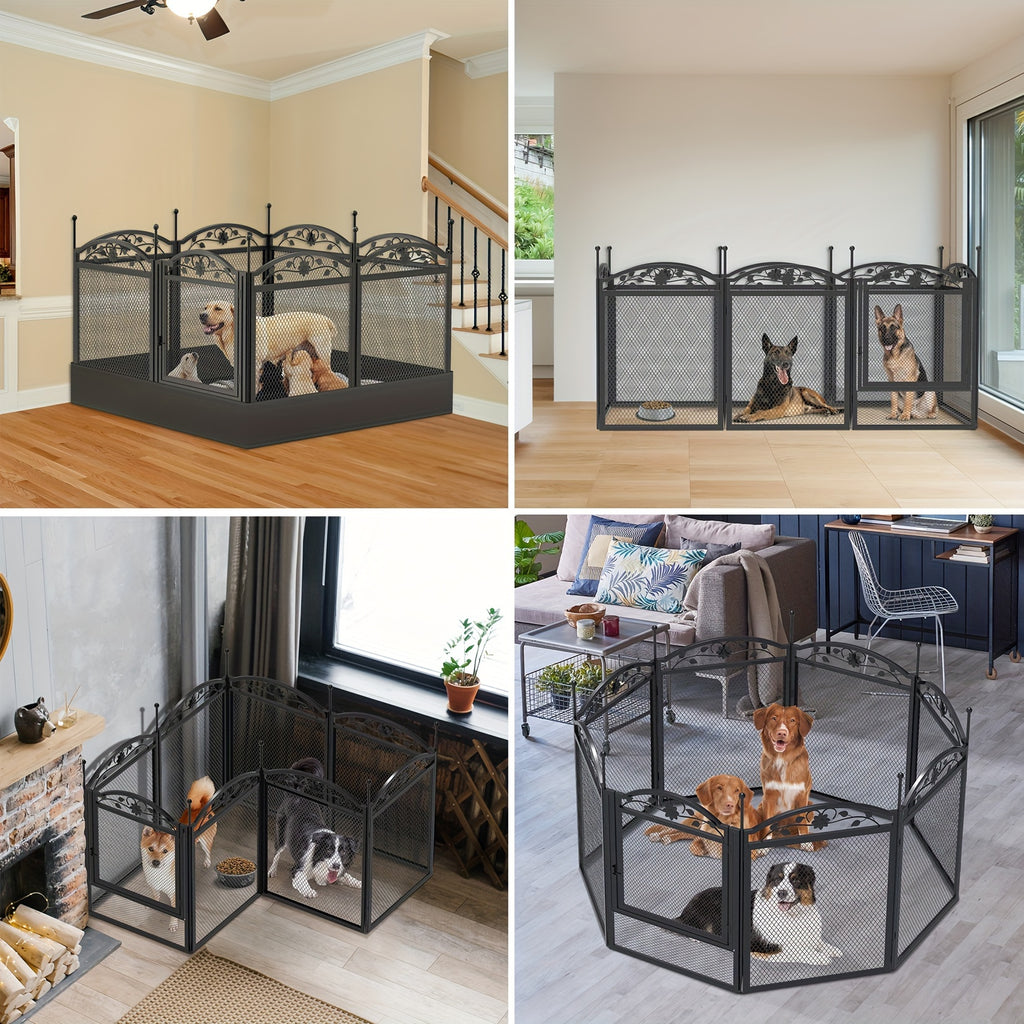 Baby-Laufgitter, Metall Eisen für Haustiere und Zuhause – Detailansicht 9