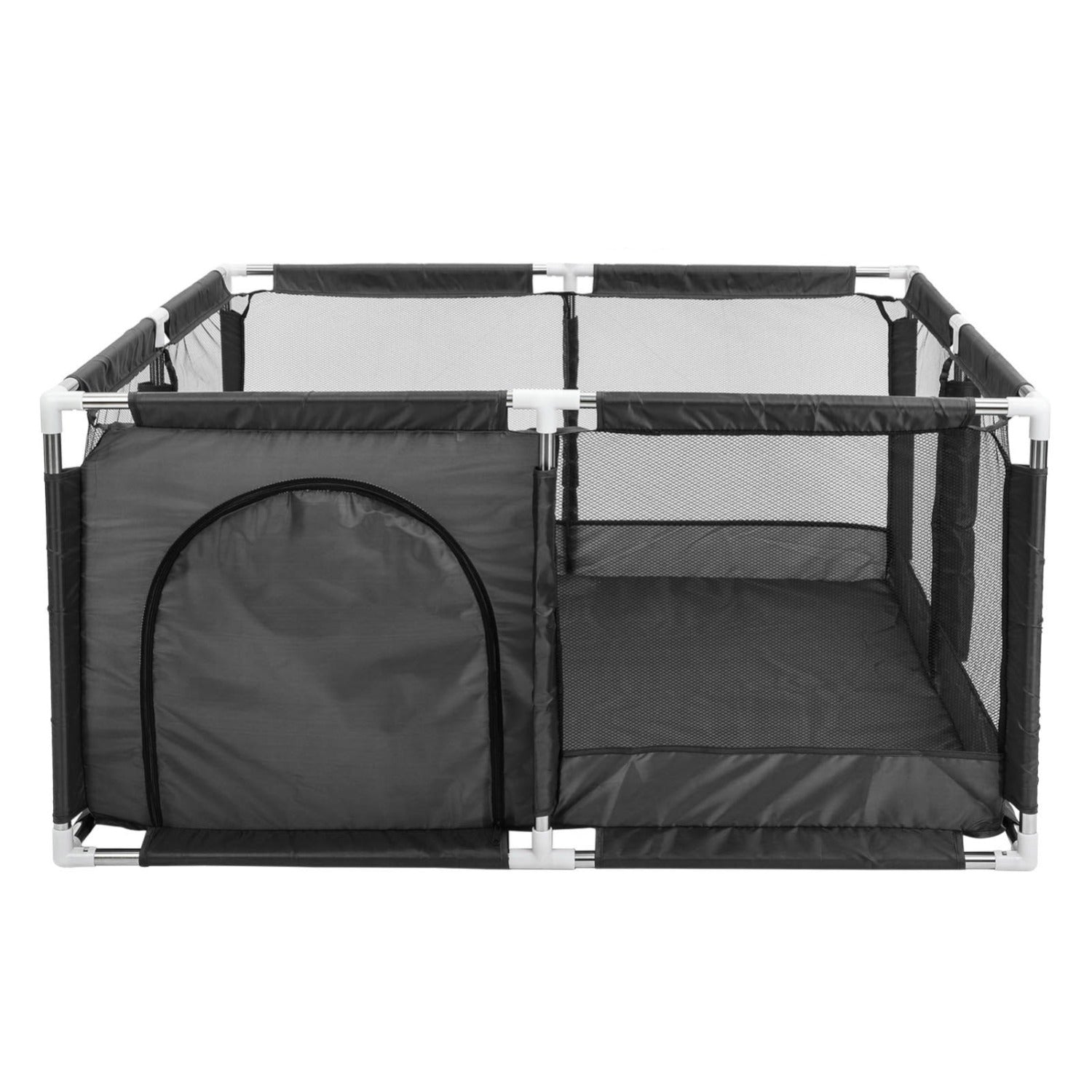 Baby-Laufgitter, Viereck Schwarz für Alltag und Zuhause – Detailansicht 5