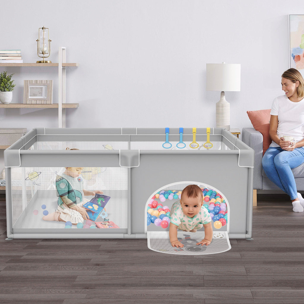 Baby-Laufstall für Kinder drinnen draußen und Alltag – Hauptansicht