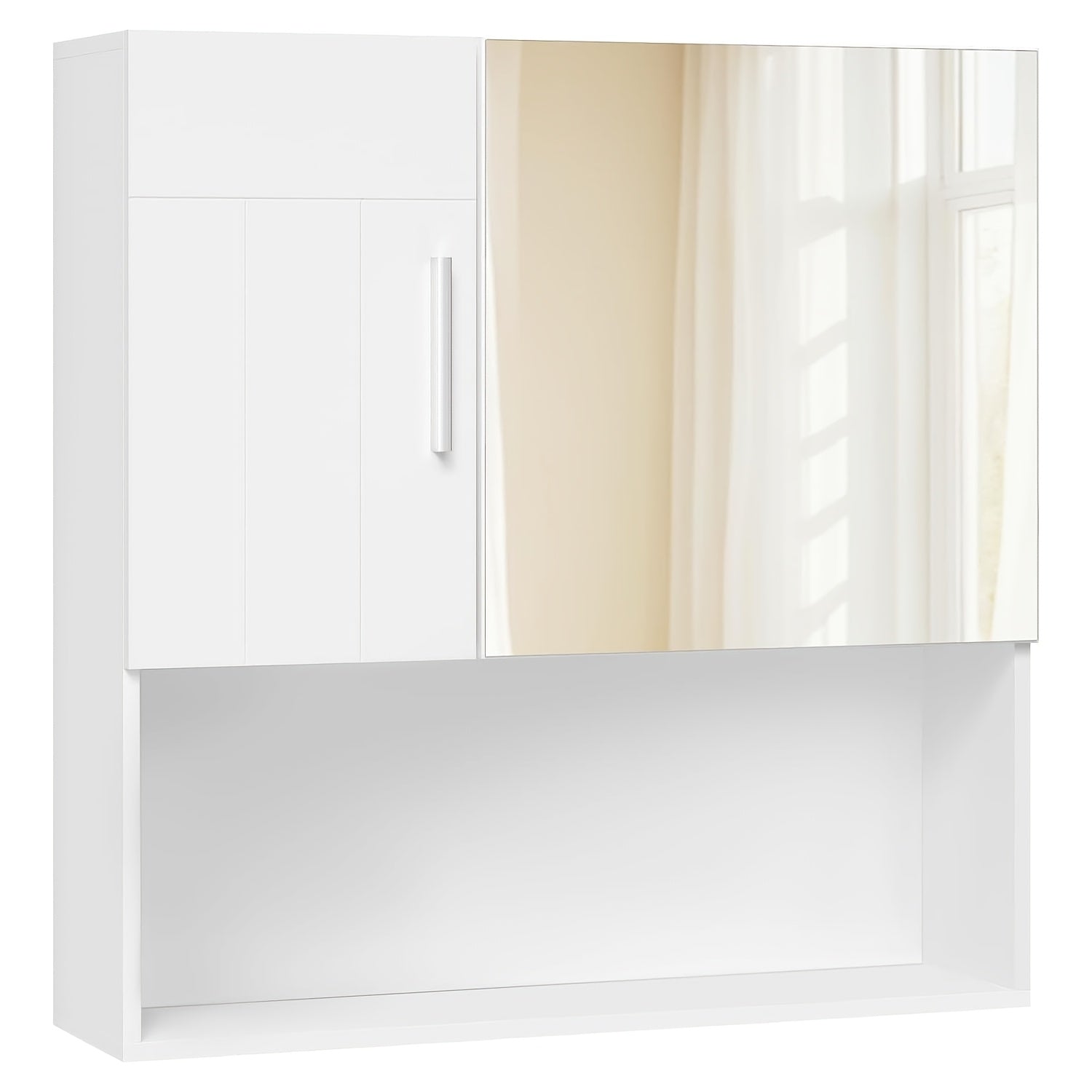 Badezimmer-Spiegelschrank, Weiß für Badezimmer und Haushalt – Detailansicht 6
