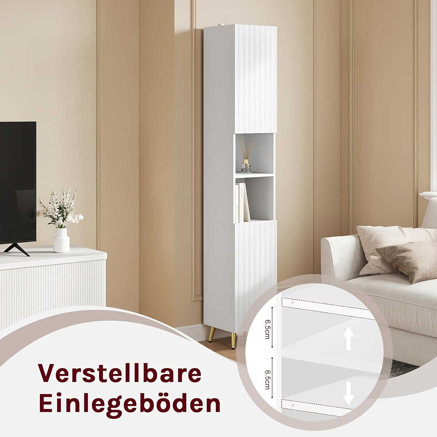 Badezimmerschrank, 1 Stk für Badezimmer und Gäste-WC – Detailansicht 6