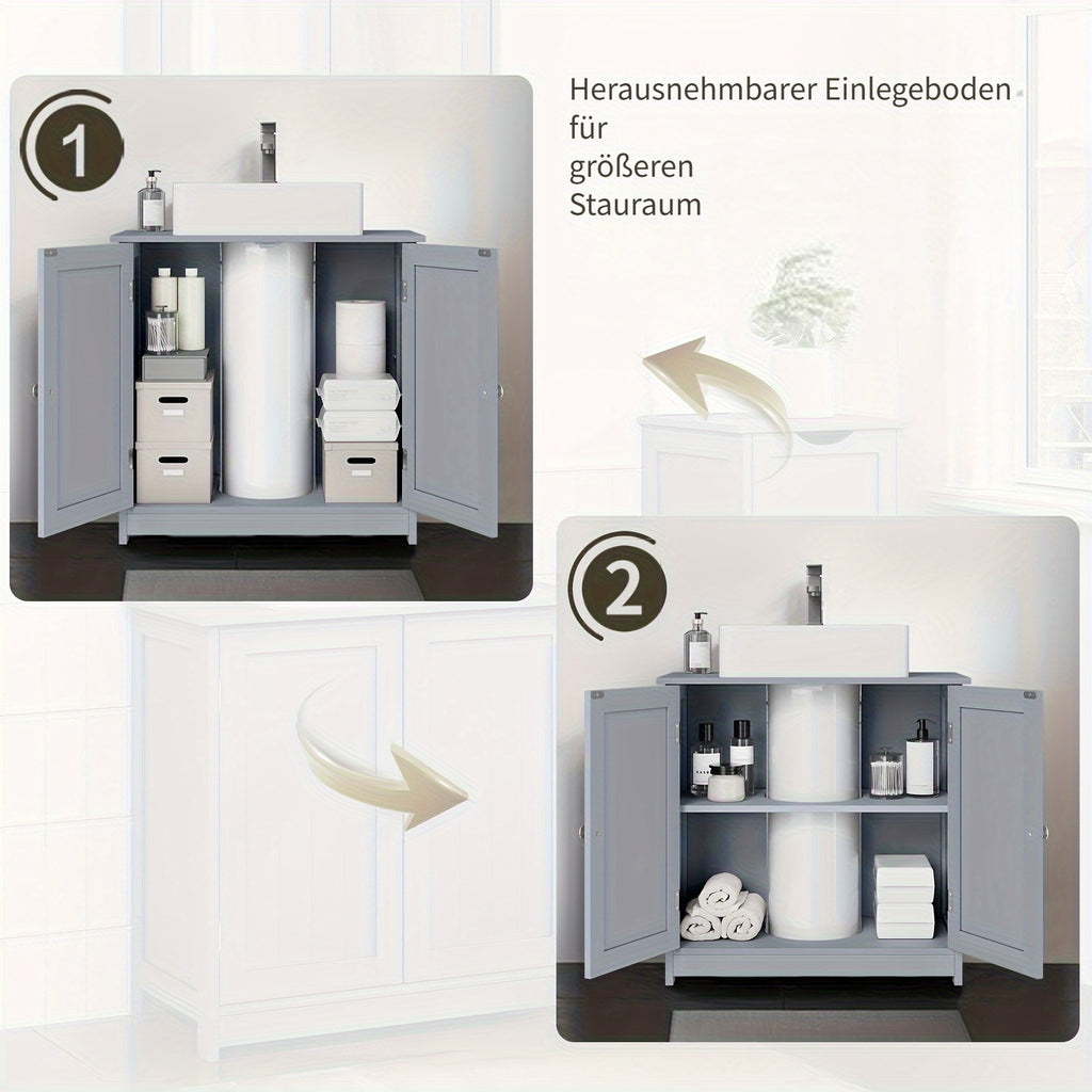 Badezimmerschrank, 1 Stück Waschtischschrank für Gäste-WC – Detailansicht 9
