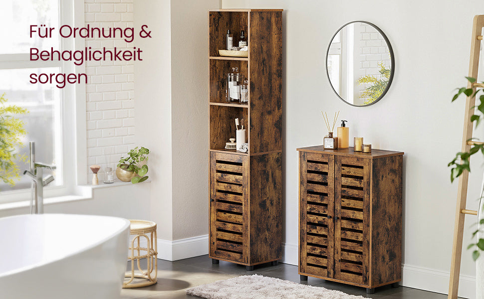 Badezimmerschrank, 2 verstellbare Ablagen für Badezimmer – Detailansicht 9