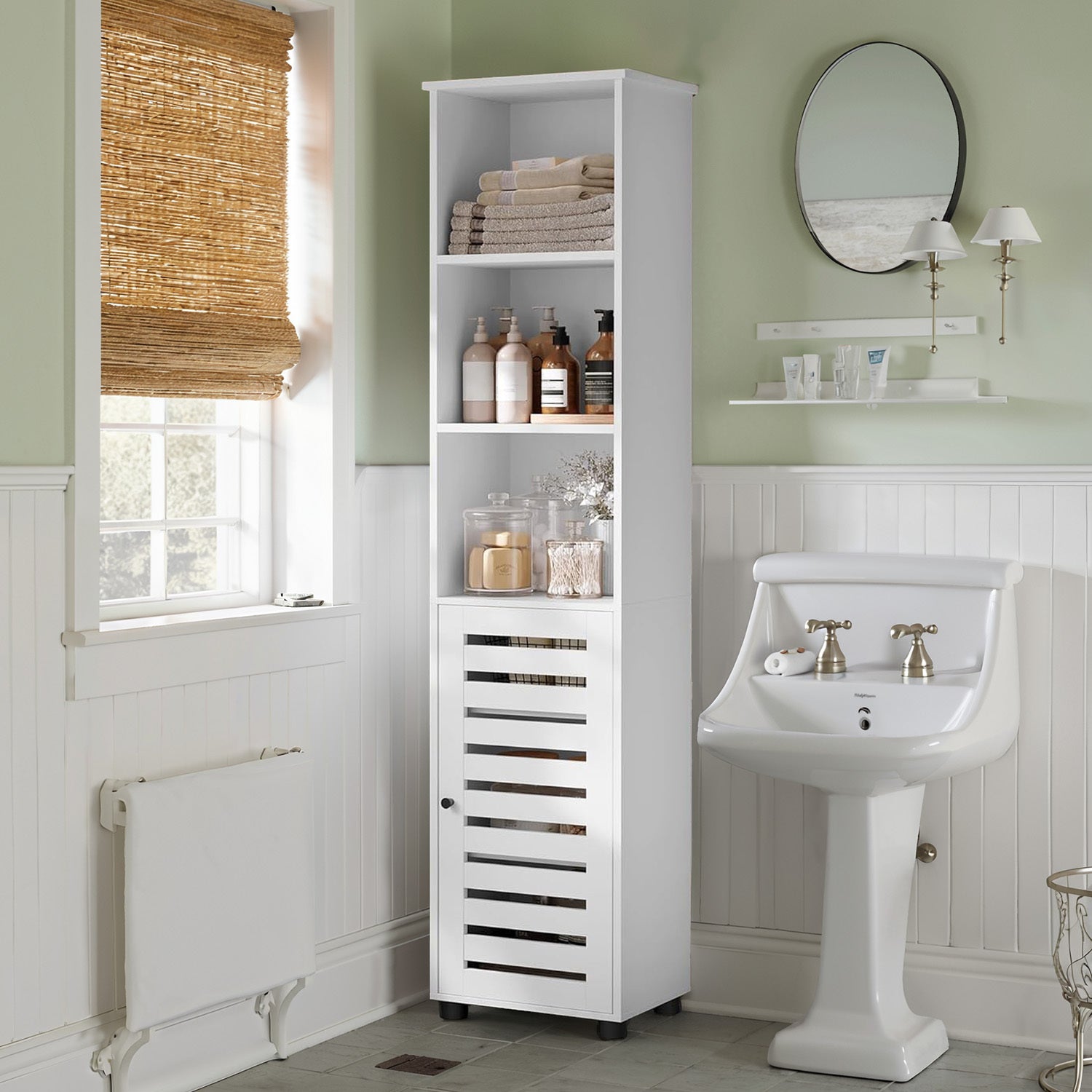 Badezimmerschrank, 2 verstellbare Ablagen für Badezimmer – Detailansicht 10