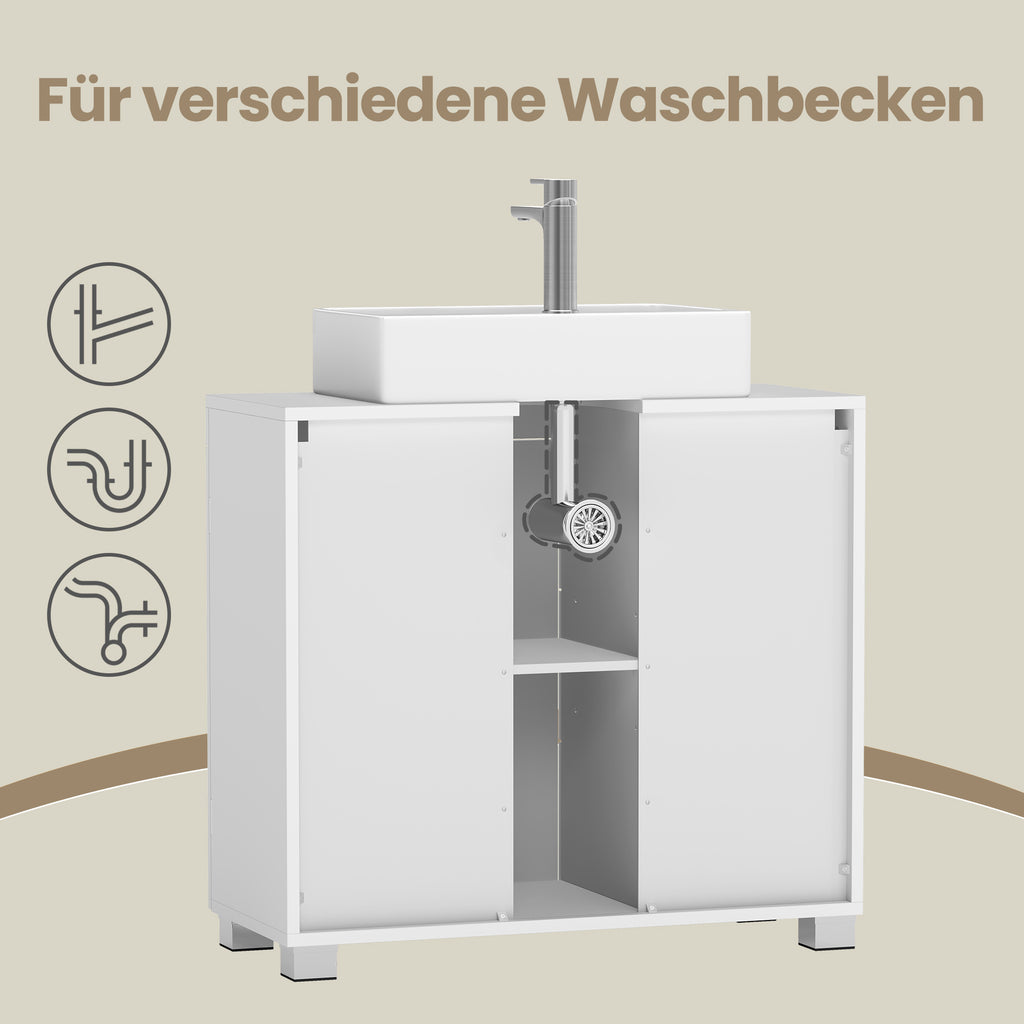 Badezimmerschrank, 3 große Schubladen für Gäste-WC und Badezimmer – Detailansicht 13