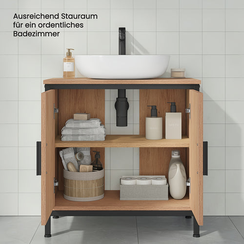 Badezimmerschrank, Holz für Badezimmer und Gäste-WC – Detailansicht 2