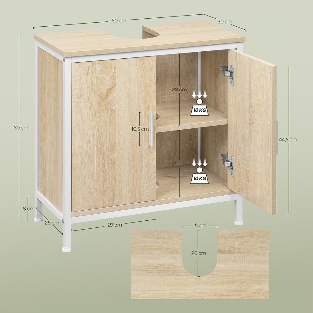 Badezimmerschrank, Holz für Badezimmer und Gäste-WC – Detailansicht 9